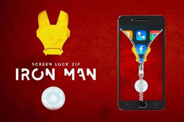 Zipper Screen Locker for Iron Man скриншот 4