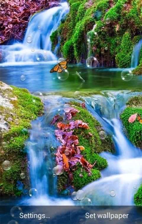 Waterfall Wallpaper HD скриншот 5
