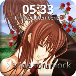 Anime Love Lock Screen أيقونة