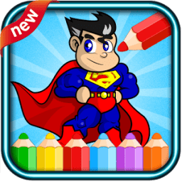 Super hero coloring spider icon