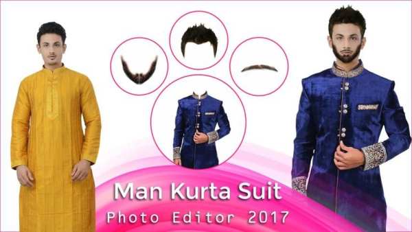 Man Kurta Suit Photo Editor 2017 1 تصوير الشاشة