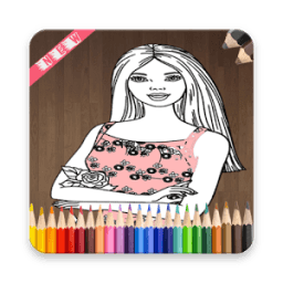 Coloring beautiful Girls иконка