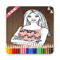 Coloring beautiful Girls