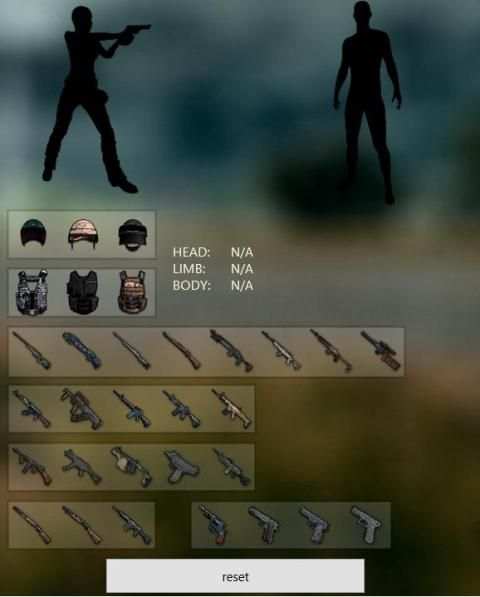 PUBG damage calculator screenshot 2