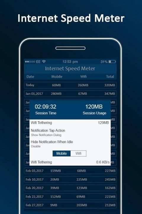 Internet Speed Meter screenshot 1