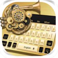 Golden Metal Keyboard