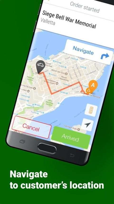 Greenr Cabs Malta Drivers' App скриншот 3