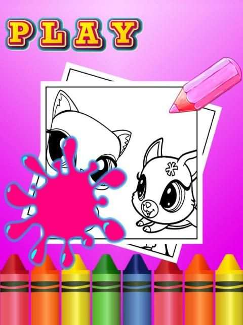 Little Pet Shop Coloring screenshot 2