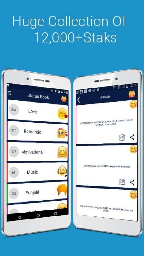 Status book : 2018 Status for Whatsapp screenshot 1
