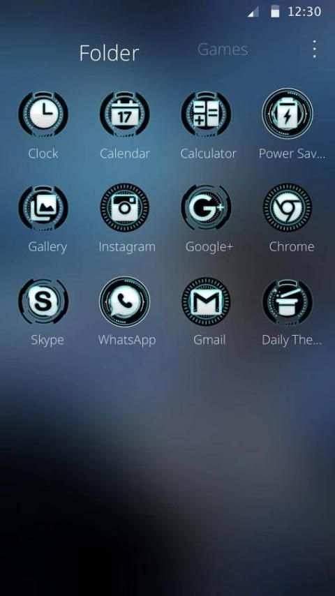 Futuristic Space Galaxy Theme скриншот 1