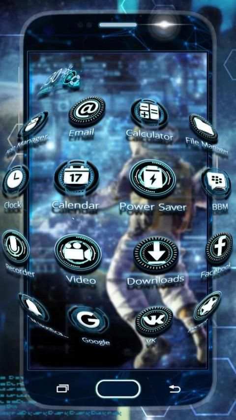 Futuristic Space Galaxy Theme скриншот 4