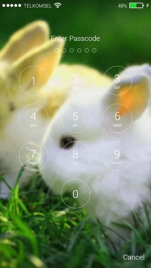 Rabbit Pop Lock Screen screenshot 2