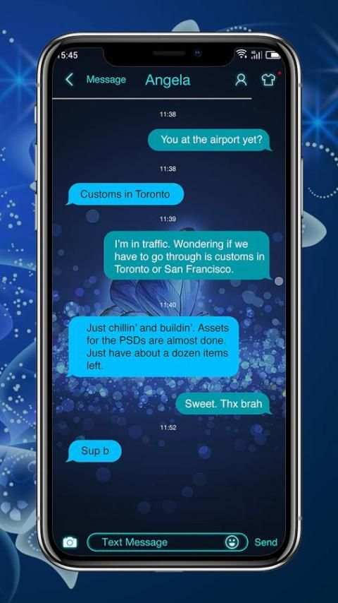 Blue Butterfly - Messaging 7 скриншот 3
