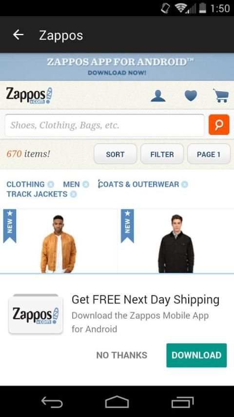 Online Jackets Shopping USA screenshot 1