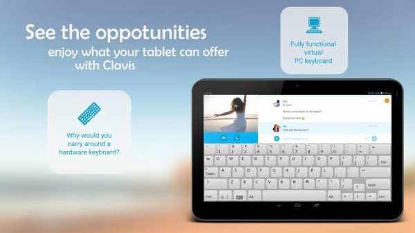 Clavis Keyboard Free 3 تصوير الشاشة