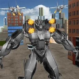 Flying Super Hero Jet Robot Alien Super Transform أيقونة