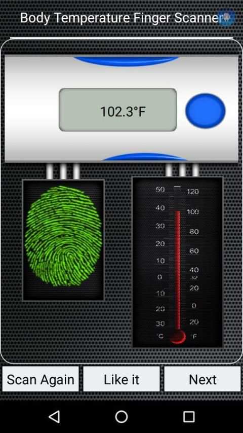 Finger Body Temperature Prank – Thermometer 1 تصوير الشاشة