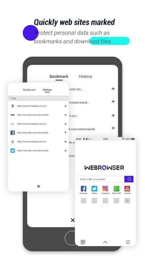 Web Browser-fast, free & secure screenshot 1