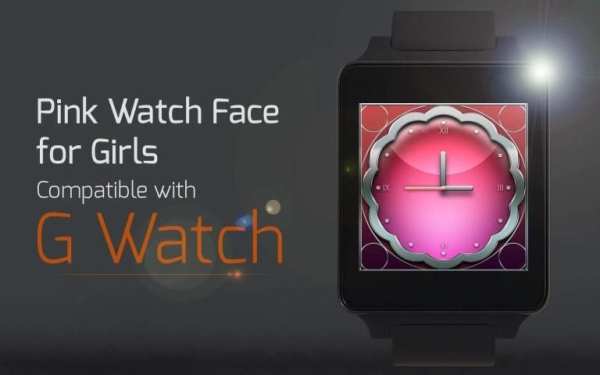Pink Watch Face for Girls 3 تصوير الشاشة