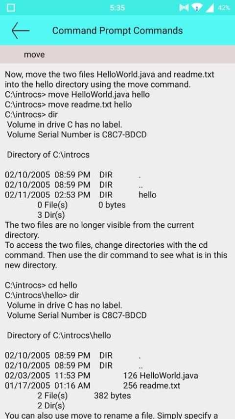 Command Prompt Commands screenshot 1