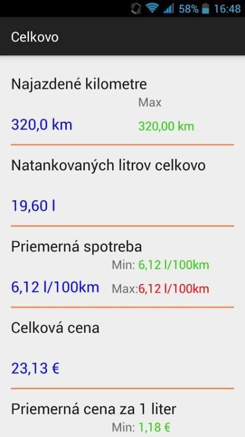 Palubný počítač screenshot 4