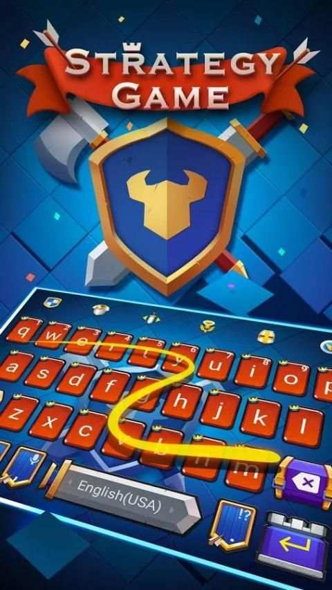 Strategy Games Keyboard Theme screenshot 1