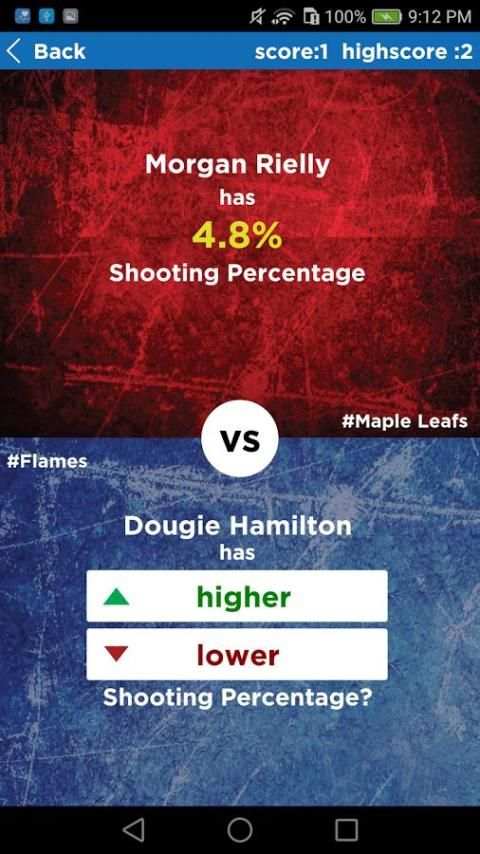 NHL Trivia : Higher or Lower Game Edition screenshot 3