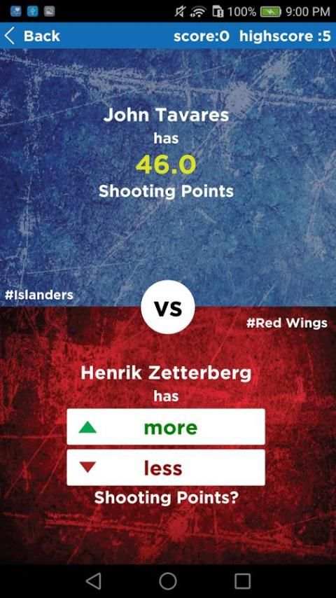 NHL Trivia : Higher or Lower Game Edition screenshot 7