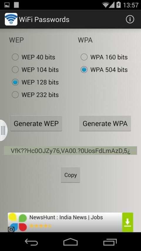 WiFi Passwords Generator screenshot 2