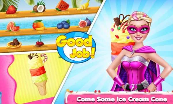 Princess Barbi Ice Cream Maker-Cooking Game скриншот 2