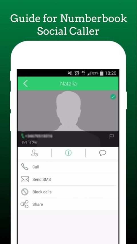 Guide for Numberbook Social Caller screenshot 4
