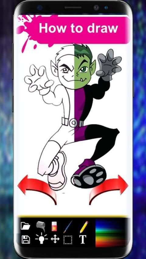 How to Draw Teen Titans Step by Step screenshot 3