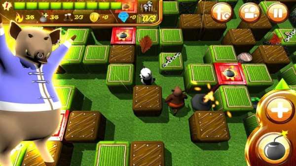 Hero Panda Bomber: 3D Fun स्क्रीनशॉट 2
