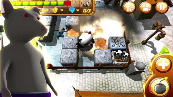 Hero Panda Bomber: 3D Fun स्क्रीनशॉट 4