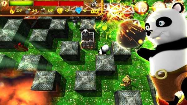 Hero Panda Bomber: 3D Fun स्क्रीनशॉट 7