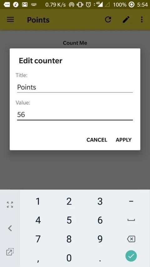 Counter screenshot 1