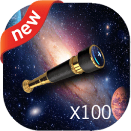 Mobile phone Telescope/ Zoom camera icon