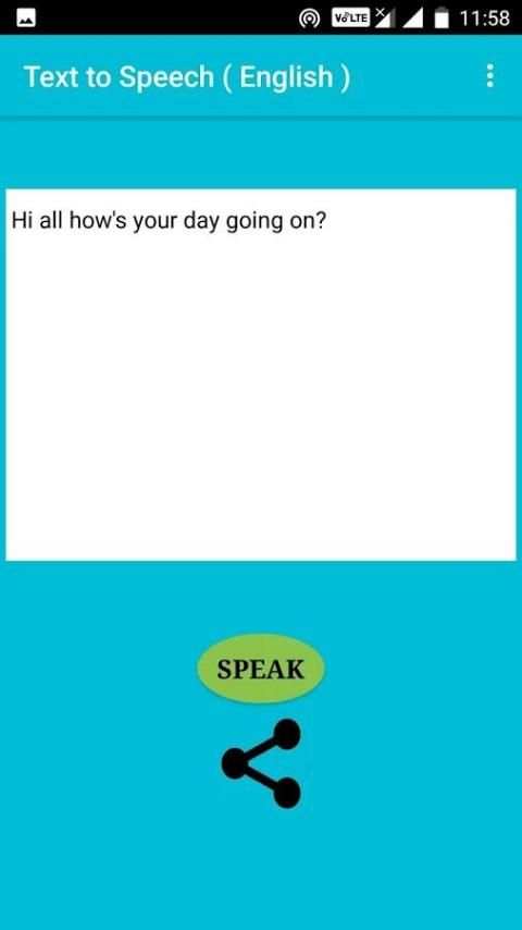 Text to Speech ( English ) screenshot 1