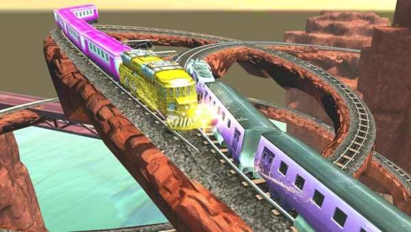 Indian Train Driving Simulator 2018 स्क्रीनशॉट 4