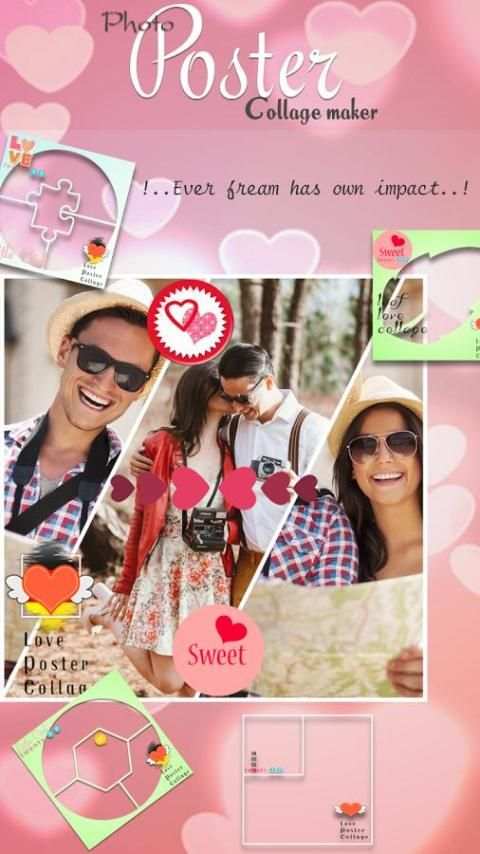 Love Poster Pic Collage Maker screenshot 1