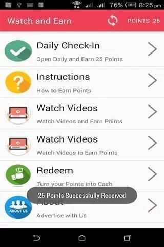 Watch and Earn स्क्रीनशॉट 4