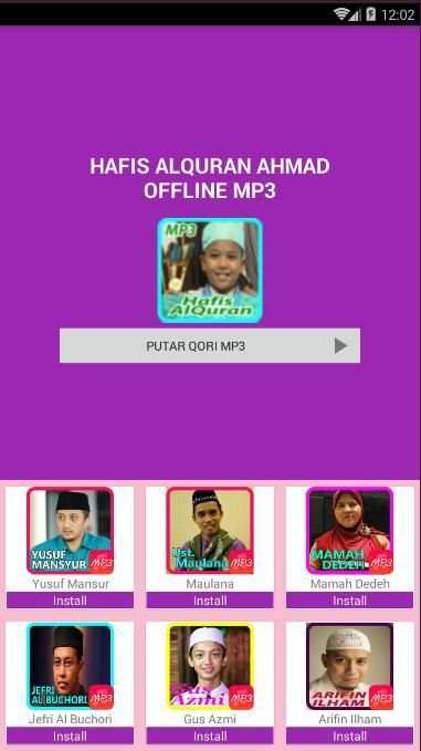 Hafis AlQuran Ahmad Offline Mp3 screenshot 3