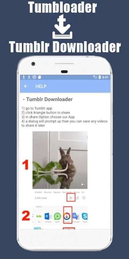 Tumloader - Downloader for Tumblr स्क्रीनशॉट 1