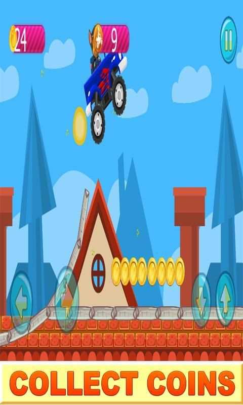 Paw Puppy Car Speed Racing 3 تصوير الشاشة