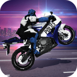 ikon Police Moto Bike Robot Racing