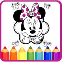 How To Color Minnie Mouse -mickey mouse