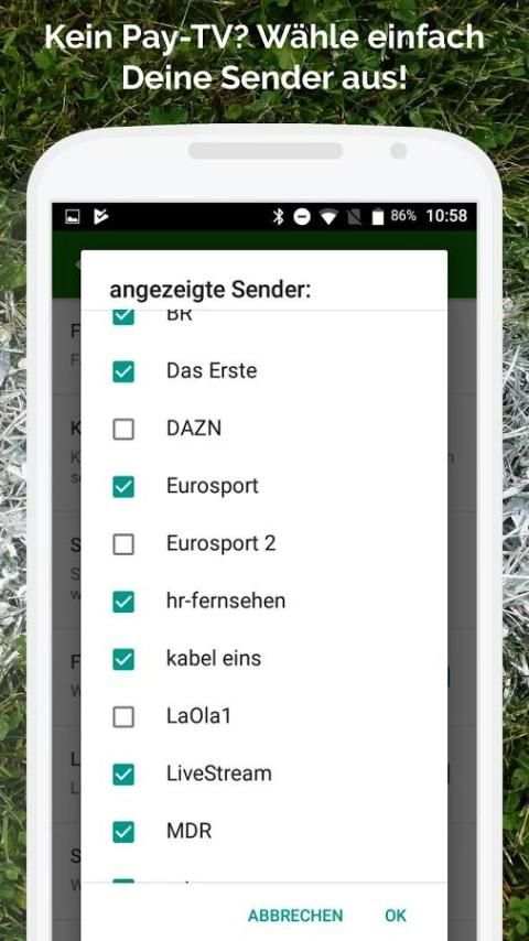Fussball im TV live screenshot 17