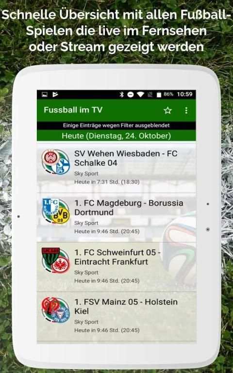 Fussball im TV live screenshot 14
