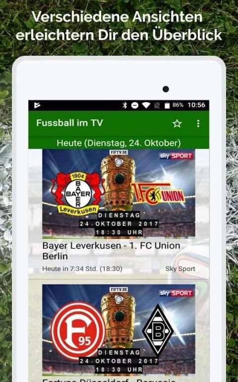 Fussball im TV live screenshot 6