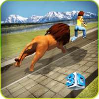 Angry Lion City Attack 3D